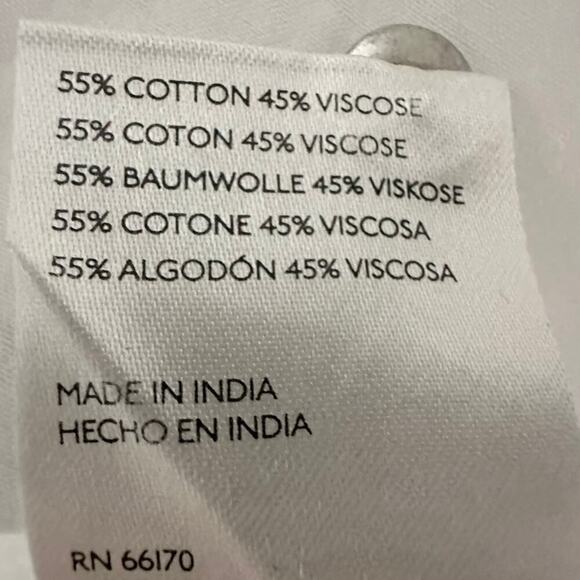 Anthropologie Pilcro White Pleated Shoulder Oversize Popover Blouse (L) - Picture 11 of 12